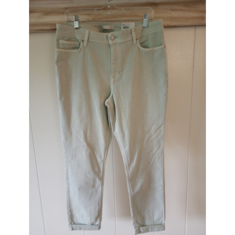 LC Lauren Conrad 18 Skinny Ankle Jeans Pants Mint Green NWT Casual Stretch - Picture 3 of 8